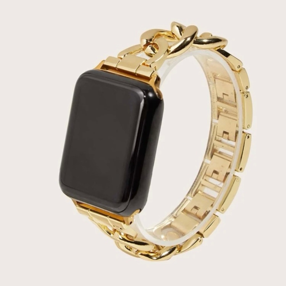 Chain metal watchband compatible with Apple Watch